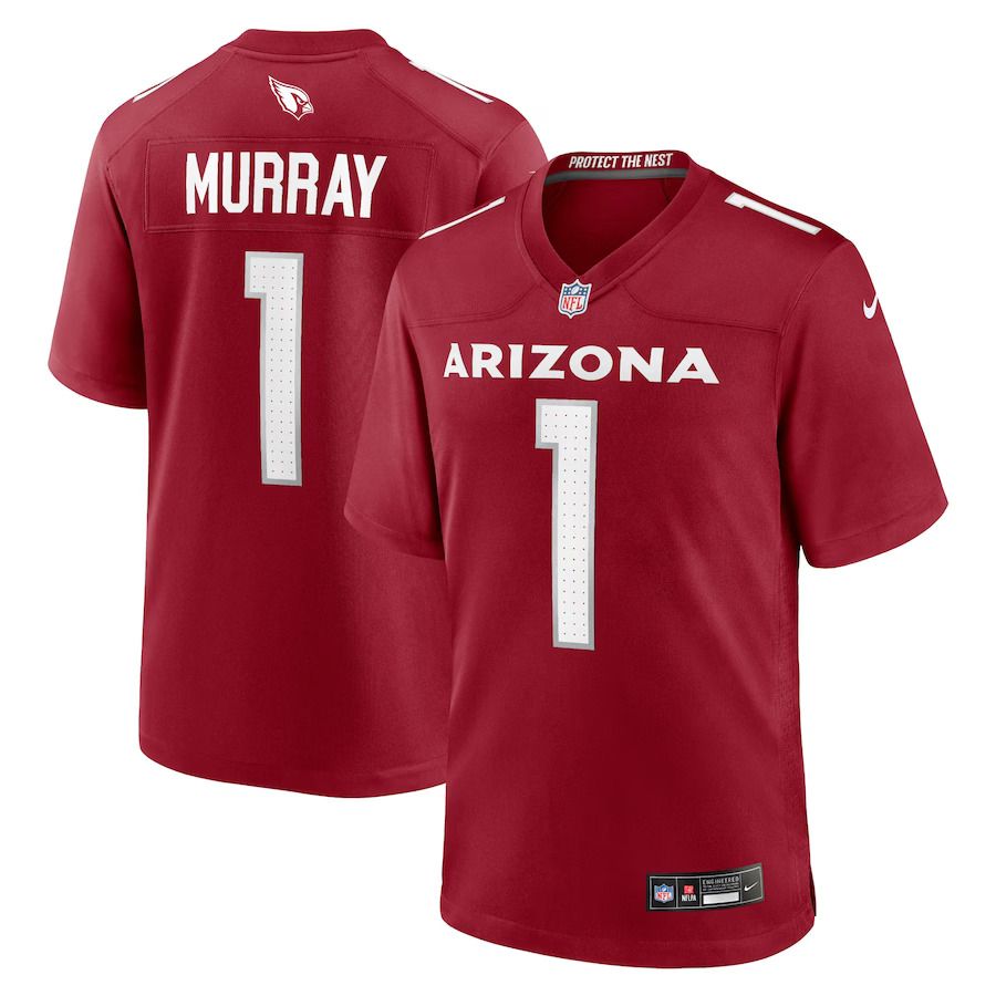 Men Arizona Cardinals 1 Kyler Murray Nike Cardinal Game Player NFL Jersey